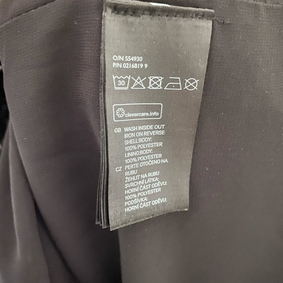 H&M PARTY BLACK SEQUIN OPEN BACK MINI DRESS - Picture 5 of 6